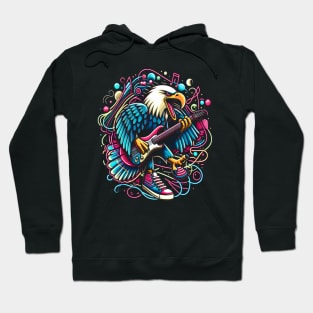 Eagle Jammin on Guitar Hoodie